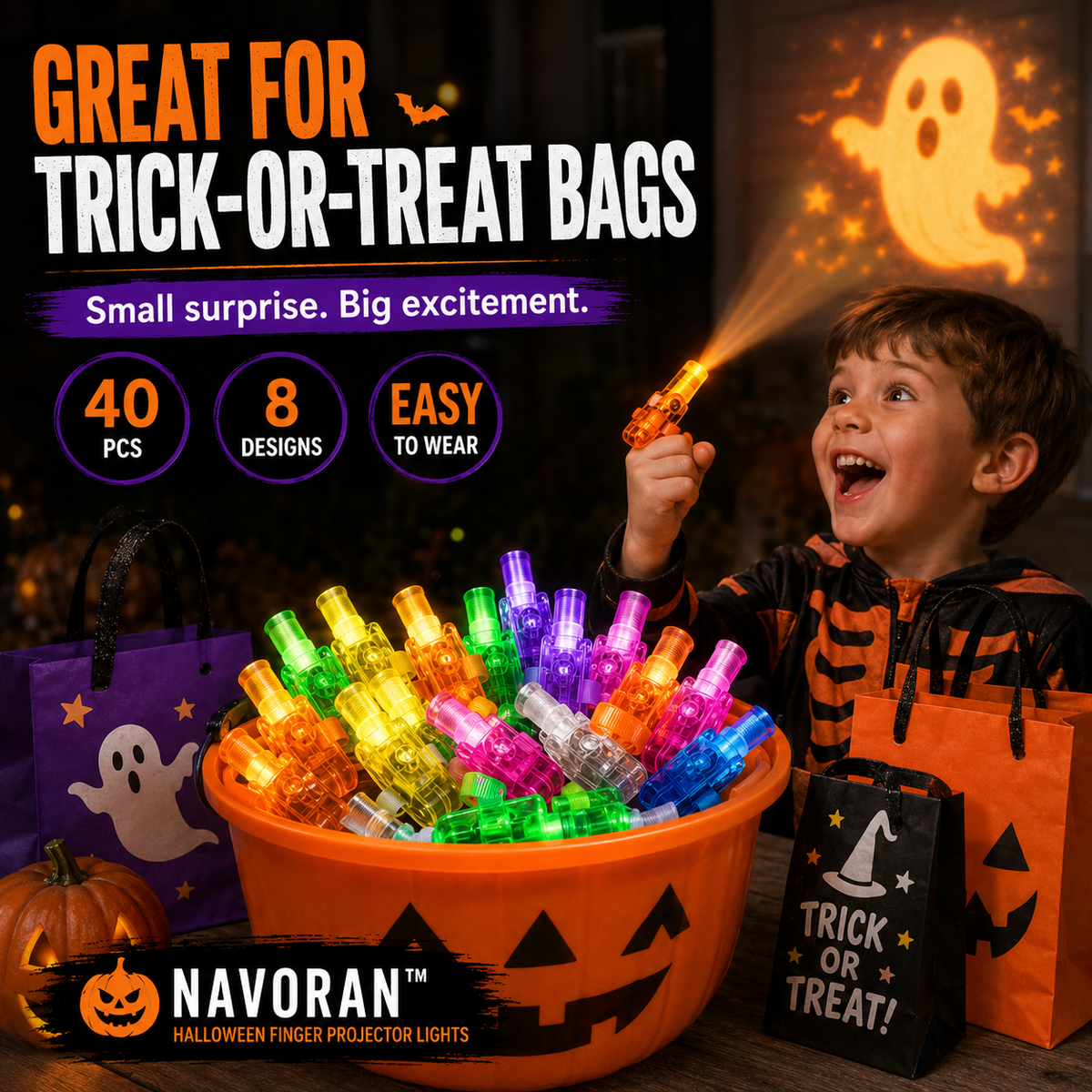 NAVORAN™ SPOOKYBEAM FINGER PROJECTORS