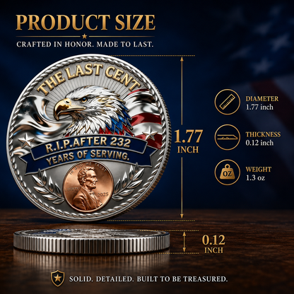 Navoran™ THE LAST CENT LEGACY COIN – 232 YEARS OF AMERICAN MEMORIES