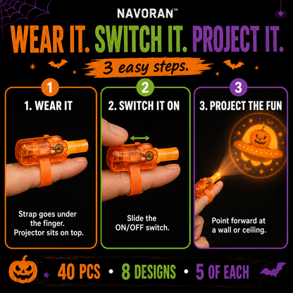 NAVORAN™ SPOOKYBEAM FINGER PROJECTORS