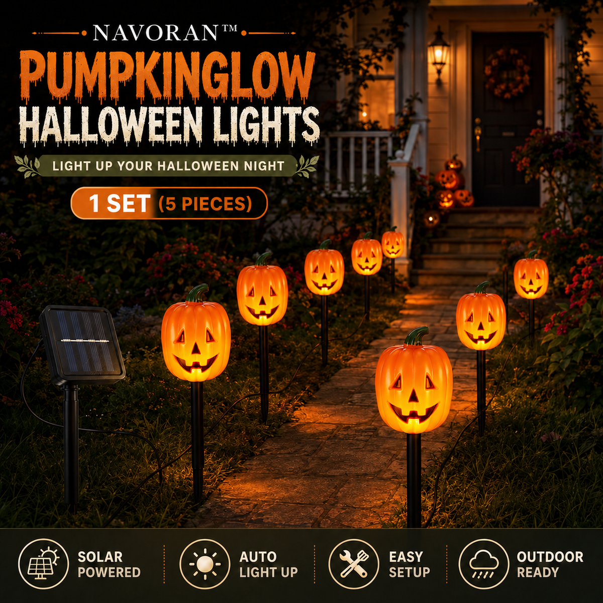 NAVORAN™ PUMPKINGLOW HALLOWEEN LIGHTS