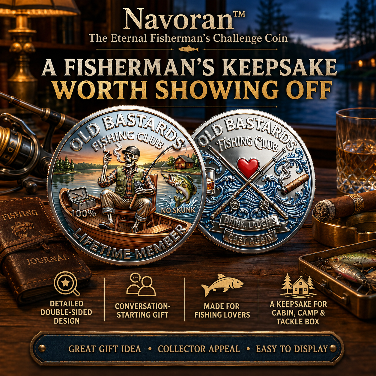 Navoran™ The Eternal Fisherman’s Challenge Coin