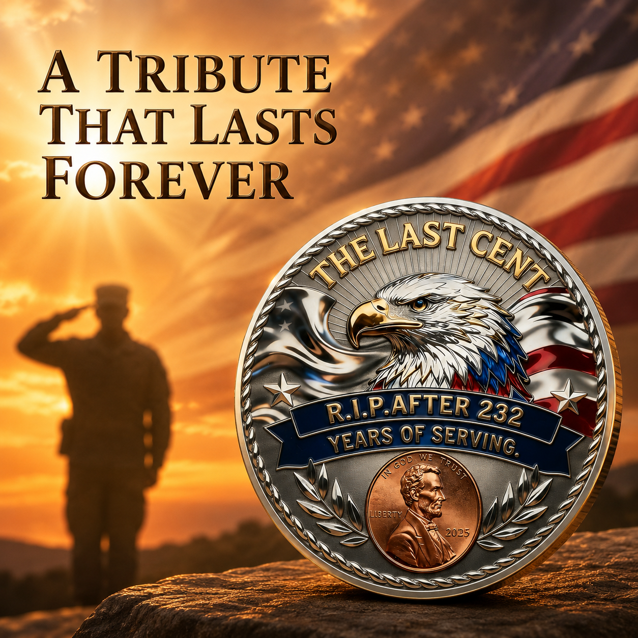 Navoran™ THE LAST CENT LEGACY COIN – 232 YEARS OF AMERICAN MEMORIES