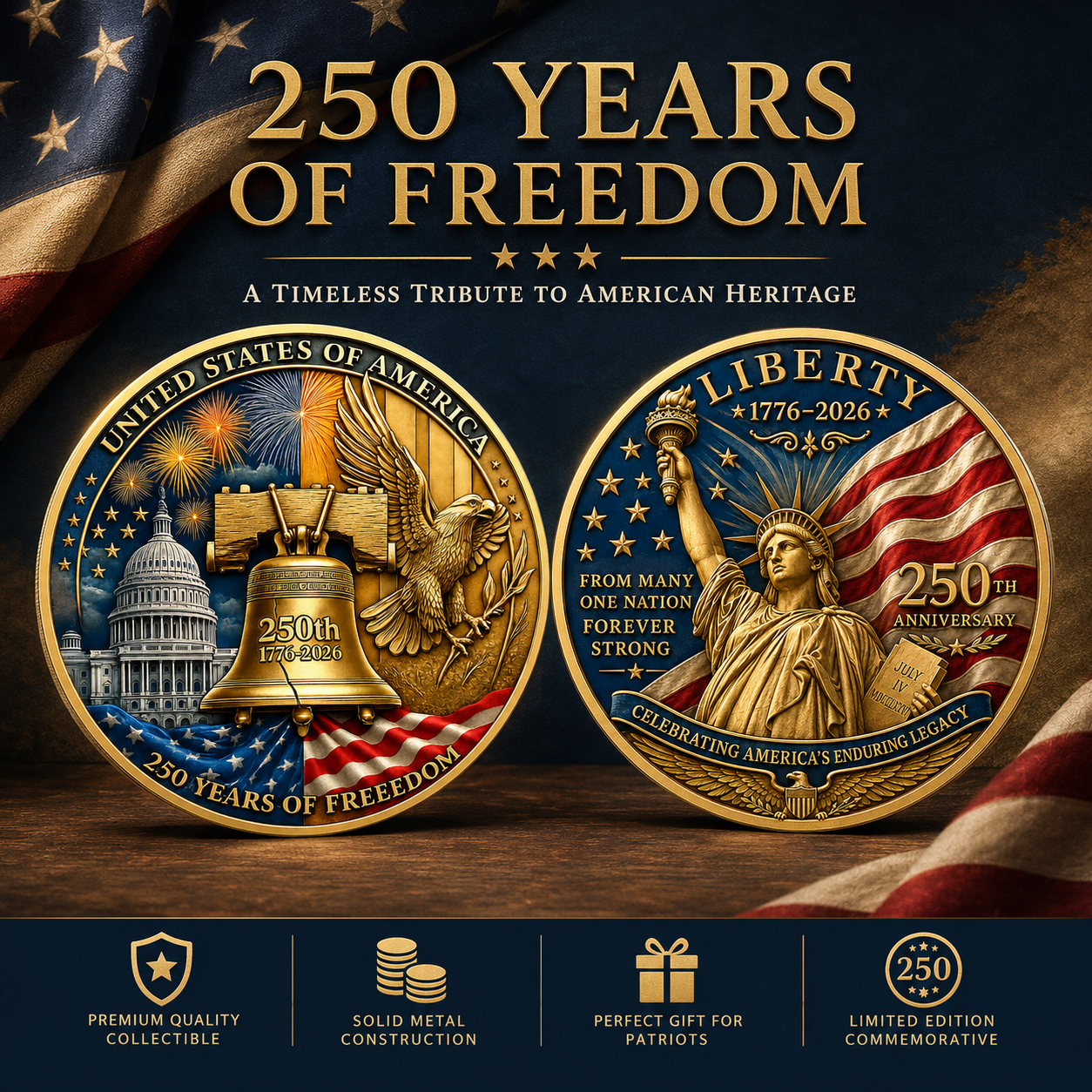 Navoran™ United States 250th Anniversary Coin