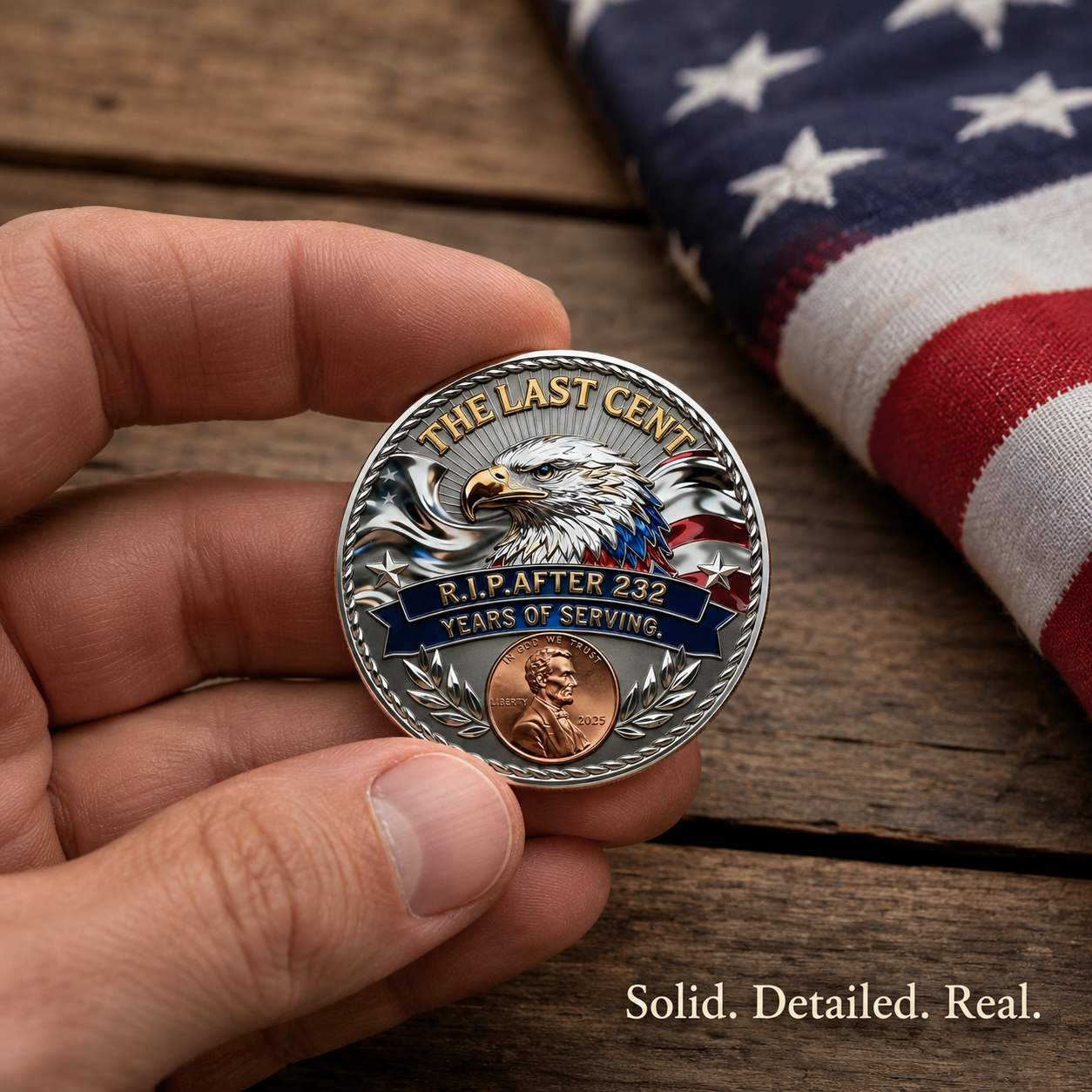 Navoran™ THE LAST CENT LEGACY COIN – 232 YEARS OF AMERICAN MEMORIES