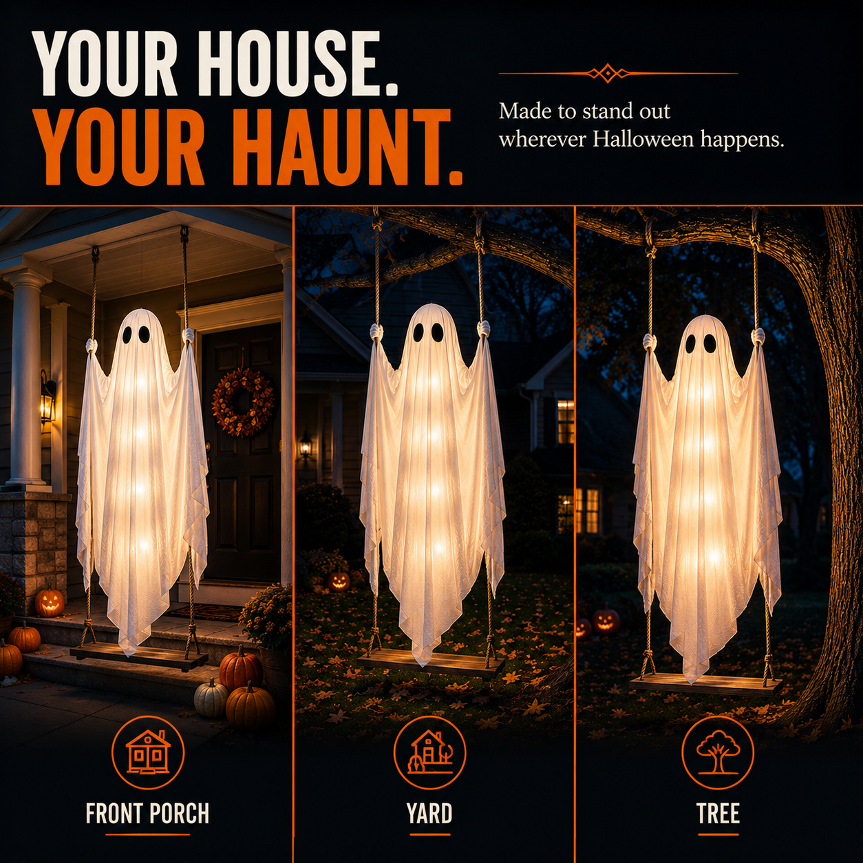 NAVORAN™ HALLOWEEN SWINGING GHOST