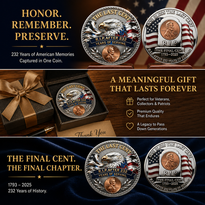 Navoran™ THE LAST CENT LEGACY COIN – 232 YEARS OF AMERICAN MEMORIES
