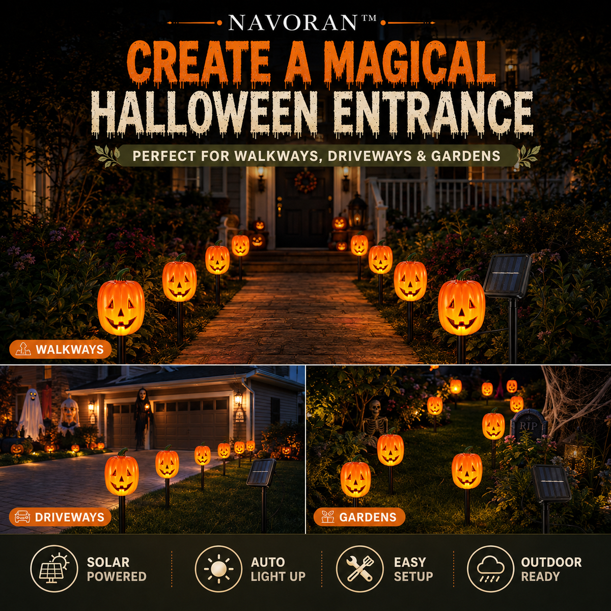 NAVORAN™ PUMPKINGLOW HALLOWEEN LIGHTS