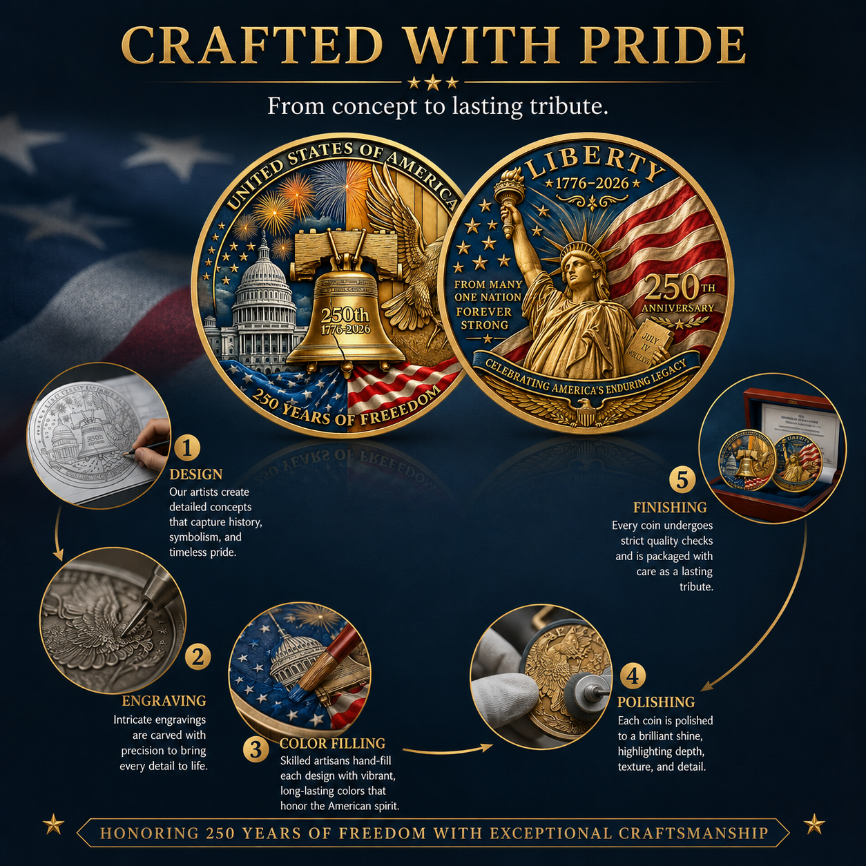 Navoran™ United States 250th Anniversary Coin