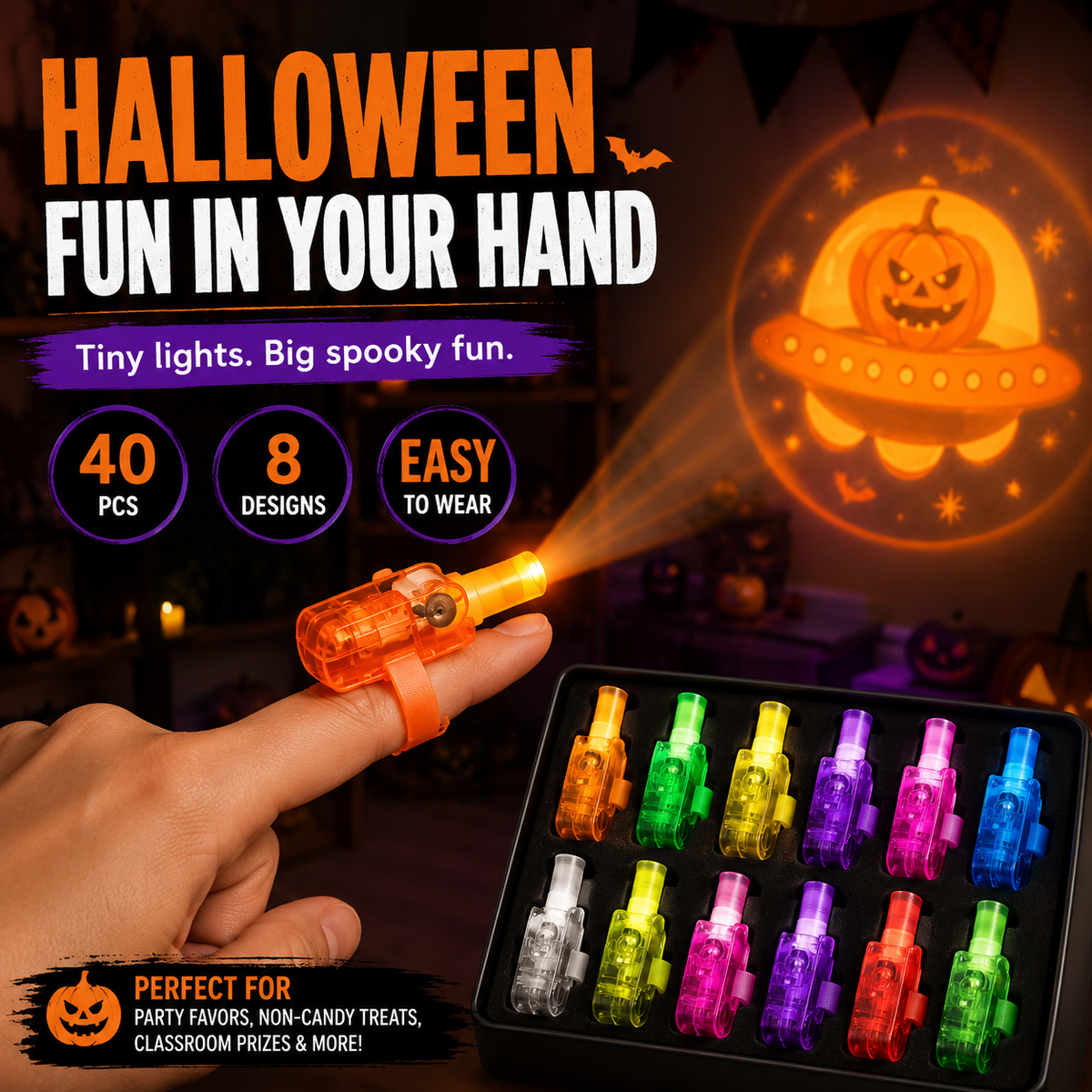 NAVORAN™ SPOOKYBEAM FINGER PROJECTORS