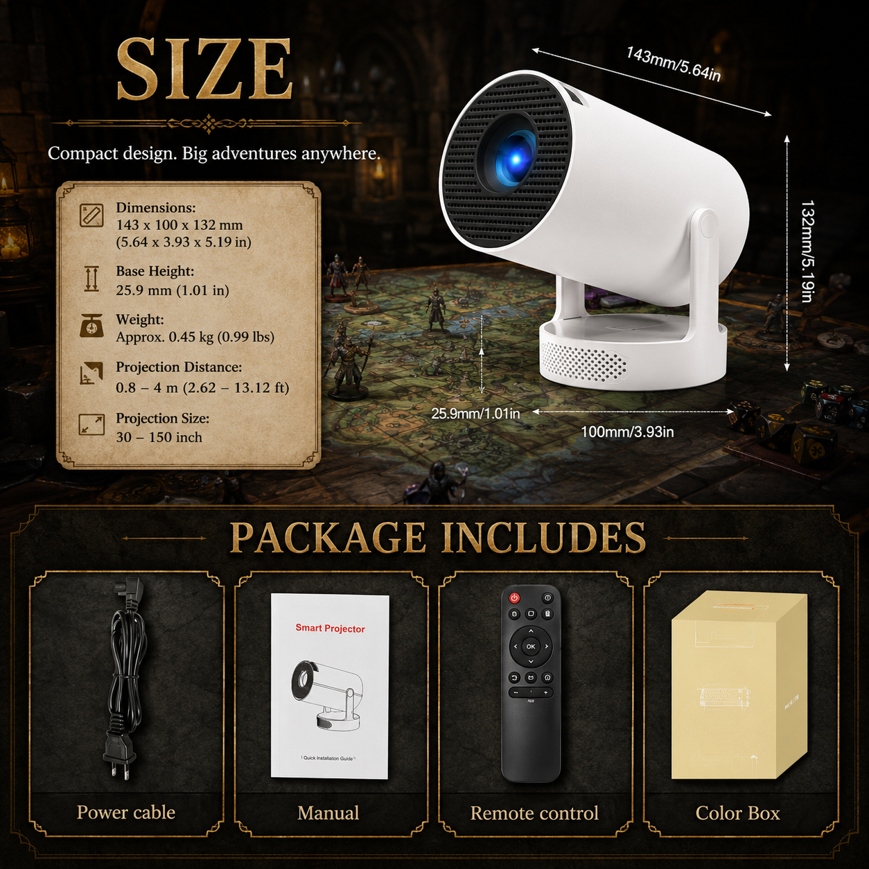 Navoran™ ArcaneBeam Smart Projector