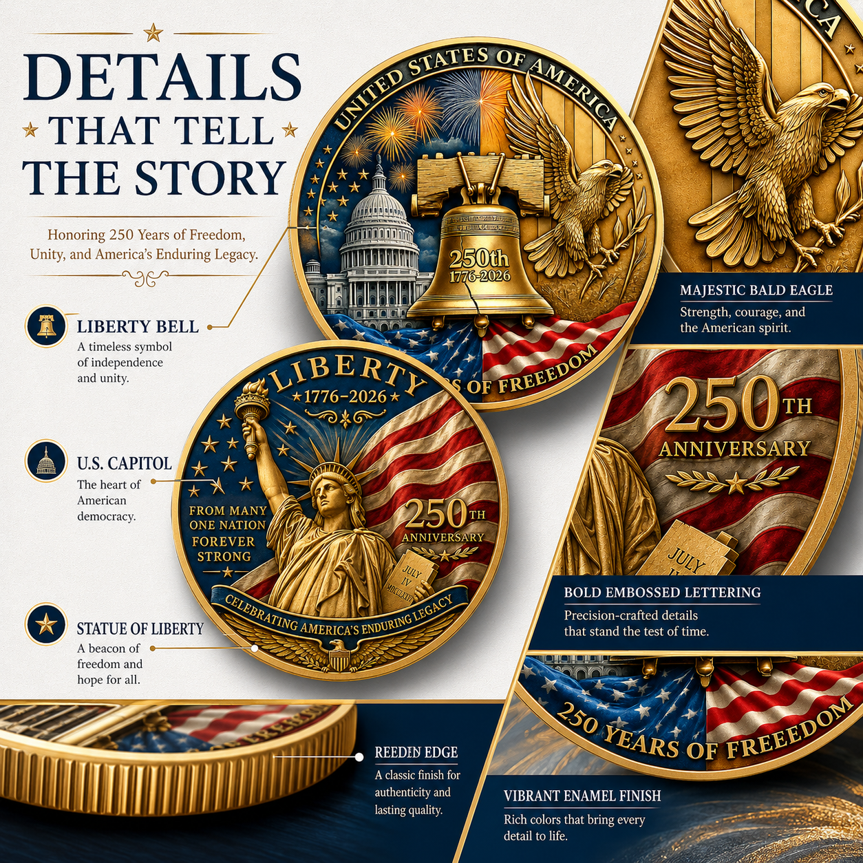 Navoran™ United States 250th Anniversary Coin